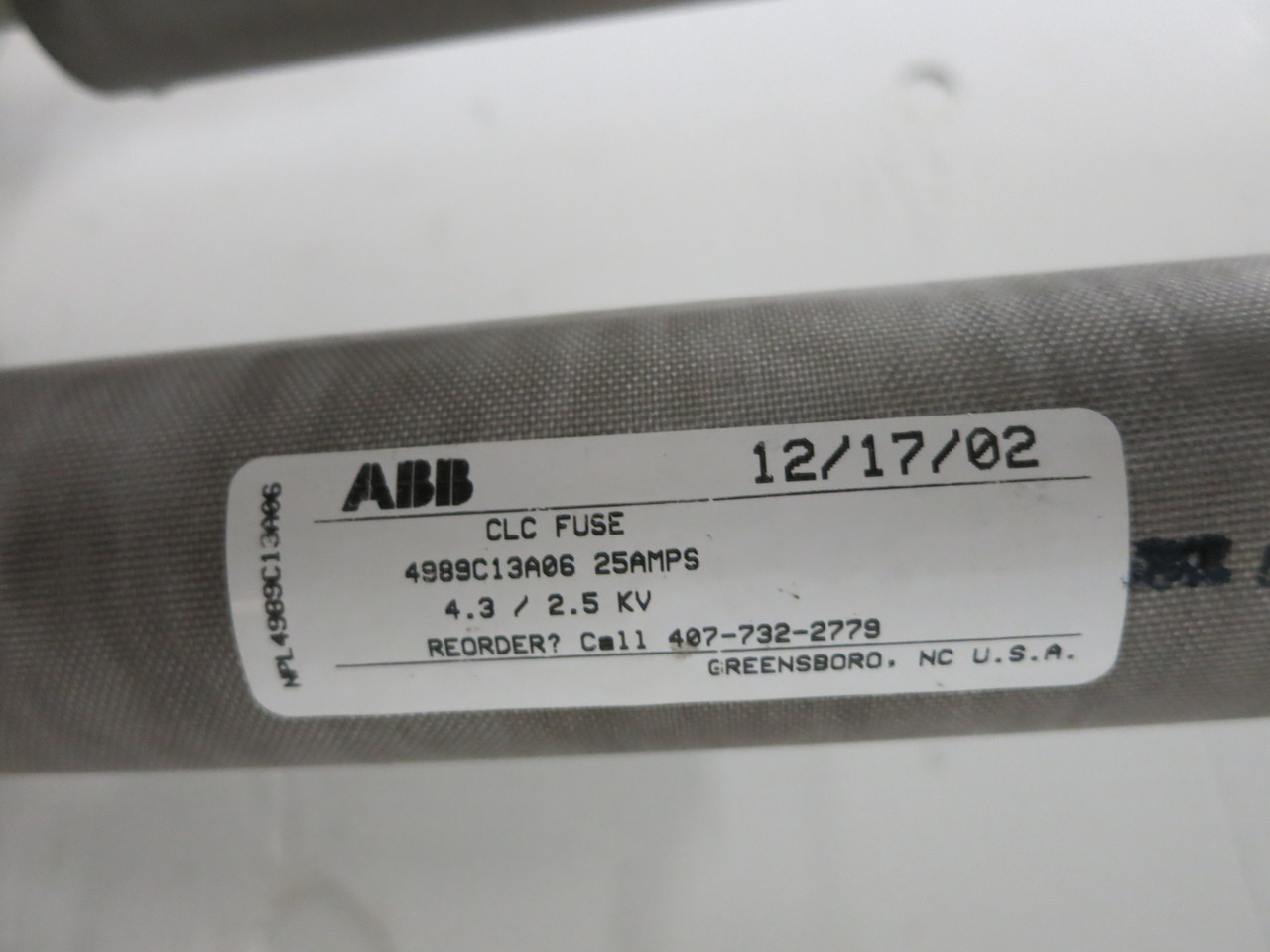 GE 51L302WS60 50 kVAR 4160V Dielektrol Capacitor w/ CLC